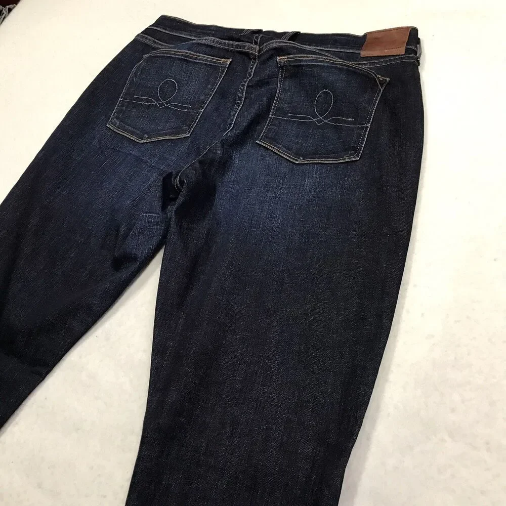LUCKY Selvedge Jean Women 12/31 (32x32) Sofia Skinny Dark Wash Cone Denim USA